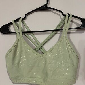 Beyond Yoga Green Strappy Sports Bra
